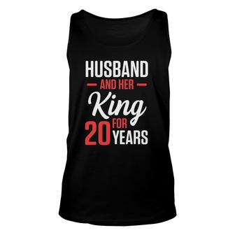 20Th 20 Years Wedding Anniversary Gift King Husband Wife Unisex Tank Top | Mazezy