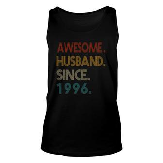25Th Wedding Anniversary Awesome Husband Since 1996 Ver2 Tank Top | Mazezy