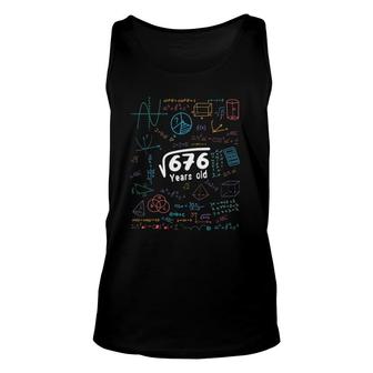 26 Years Old Men Women 26Th Birthday Square Root Of 676 Ver2 Tank Top | Mazezy