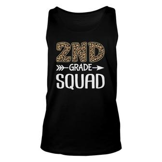 2Nd Grade Squad Leopard Second Grade Teacher Student Unisex Tank Top | Mazezy