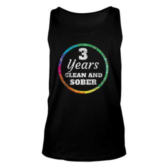 3 Years Clean And Sober Addiction Unisex Tank Top | Mazezy