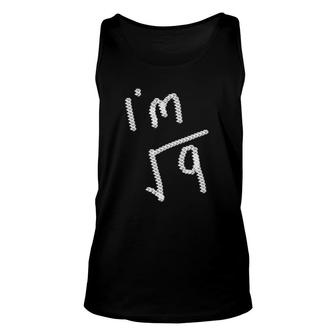 3 Years Old Math - Square Root Of 9 Ver2 Unisex Tank Top | Mazezy