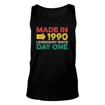 32 Years Old Men Women Born In 1990 Gifts For Birthday Unisex Tank Top | Mazezy