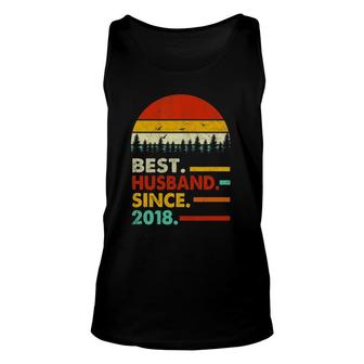 Mens 3Rd Wedding Anniversary Him Best Husband Since 2018 Ver2 Tank Top | Mazezy