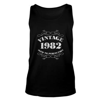 40th Birthday Gifts For Women Her Vintage 1982 Unisex Tank Top - Seseable