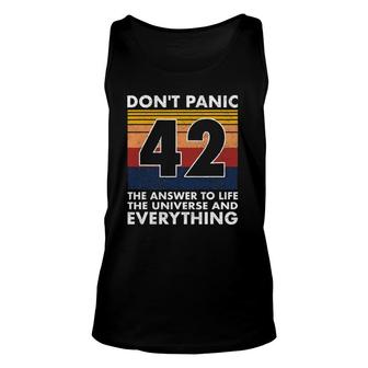 42 Answer To All Questions Life Universe Everything Unisex Tank Top | Mazezy DE