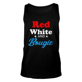 4Th Of July Red White And Bougie Unisex Tank Top | Mazezy
