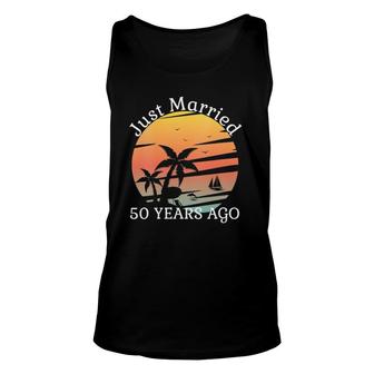 Womens 50Th Wedding Anniversary Cruise Just Married 50 Years Tank Top | Mazezy