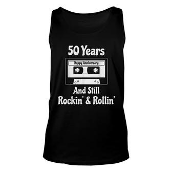 50th Wedding Anniversary Gift 50 Years Unisex Tank Top | Mazezy
