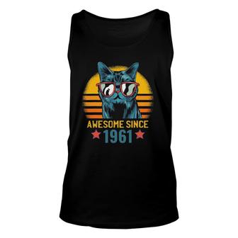 Mens 61St Birthday Awesome Since 1961 For Grandfather Tank Top | Mazezy