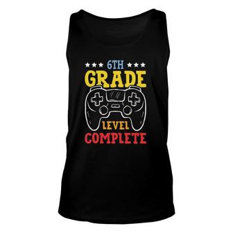 6Th Grade Level Complete Last Day Of School Game Controller Unisex Tank Top | Mazezy
