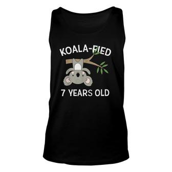 7 Years Old Birthday Cute Koala Pun 7Th Party Gift Unisex Tank Top | Mazezy