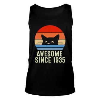 87Th Birthday, Awesome Since 1935 Unisex Tank Top | Mazezy