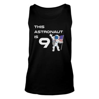 9 Years Old Outer Space Birthday Party 9Th Birthday Unisex Tank Top | Mazezy