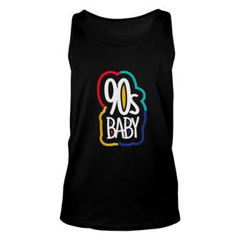 90s Party Shirt 90s Primary Colors Unisex Tank Top | Mazezy