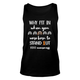 Adhd Awareness Attention Deficit Disorder Adhd Unisex Tank Top | Mazezy