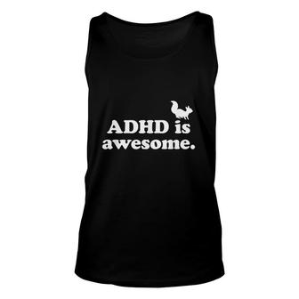 Adhd Is Awesome Adhd Is Awesome Squirrel Unisex Tank Top - Thegiftio