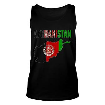 Afghan Gift Afghanistan Country Map Flag Unisex Tank Top | Mazezy