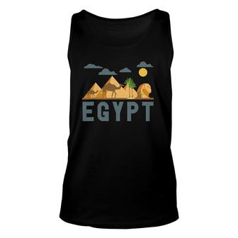 Africa Cairo Egypt Egyptian Pyramids Unisex Tank Top | Mazezy