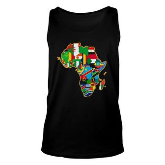 Africa Continent Flag Geography Unisex Tank Top | Mazezy