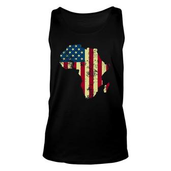 African American Usa Flag Patriotic 4Th Of July Juneteenth Unisex Tank Top | Mazezy AU