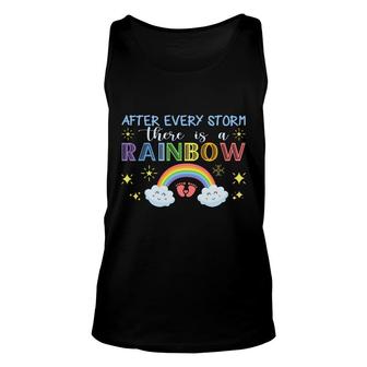 After Every Storm There Is A Rainbow Funny Pregnancy Announcement Mother To Be 1St Mom New Parent New Dad Mom Baby Unisex Tank Top - Thegiftio UK
