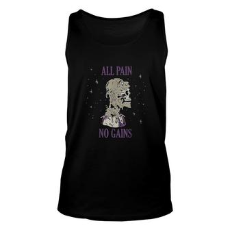 All Pain No Gains Weightlifting Training Powerlifting Unisex Tank Top - Thegiftio UK