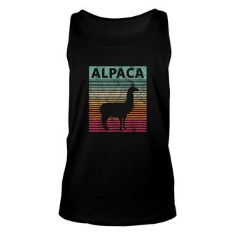 Alpaca Lover Vintrage Retro Unisex Tank Top | Mazezy