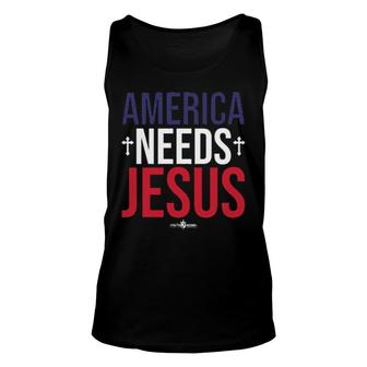 America Needs Jesus Unisex Tank Top | Mazezy