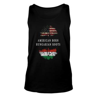 American Born Hungarian Roots Ancestry Unisex Tank Top | Mazezy