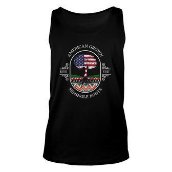 American Grown With Seminole Tribe Roots Native Indian Pride Tank Top | Mazezy