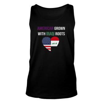 American Grown With Iraqi Roots Unisex Tank Top | Mazezy