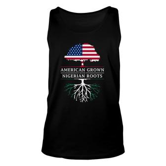 American Grown With Nigerian Roots Nigeria Unisex Tank Top | Mazezy