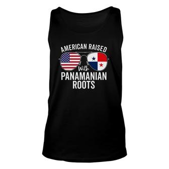 American Raised With Panamanian Roots Usa Panama Flag Unisex Tank Top | Mazezy