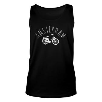 Amsterdam Travel Netherlands Cycling Gift Unisex Tank Top | Mazezy