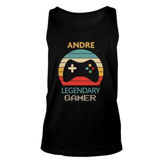 Andre Name Gift - Andre Legendary Gamer Unisex Tank Top | Mazezy