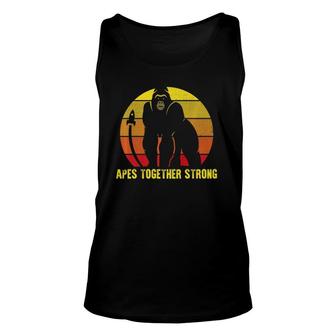 Apes Together Strong Graphic Stock Trading Meme Unisex Tank Top | Mazezy