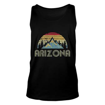 Arizona Retro Vintage Mountains Nature Hiking Unisex Tank Top - Seseable