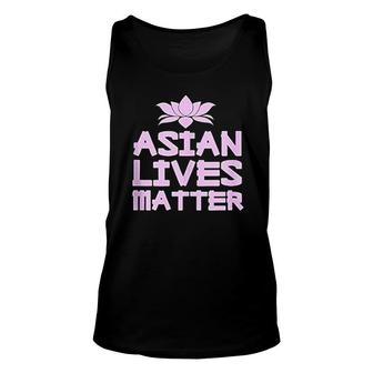 Asian Lives Matter Proud Asian American Pride Stop Hate Unisex Tank Top - Thegiftio UK