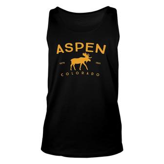 Aspen Colorado Moose Premium Unisex Tank Top | Mazezy