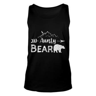 Aunty Bear Matching Family Aunt And Uncle Camping Gift Unisex Tank Top - Thegiftio