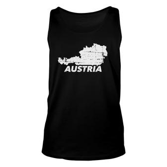 Austria Map Austrian Patriotic T Unisex Tank Top | Mazezy