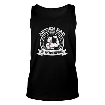 Autism Dad Gift For Father Of A Child With Autism Unisex Tank Top | Mazezy
