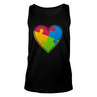 Autism Love Autism Awareness For Mom Dad Kid Unisex Tank Top | Mazezy