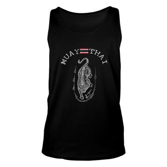 Awesome Muay Thai Kickboxing Tiger Unisex Tank Top | Mazezy