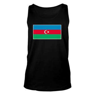 Azerbaijan Flag With Vintage Azerbaijani National Colors Unisex Tank Top | Mazezy
