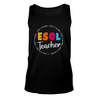 Back To School Teachers Crew - Cute Esol Teacher Unisex Tank Top | Mazezy