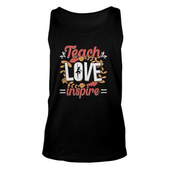 Ballerina Gift Teach Love Inspire Teacher Dance Woman Unisex Tank Top | Mazezy
