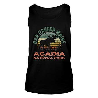 Bar Harbor Acadia National Park Maine Moose Hiking Unisex Tank Top - Thegiftio