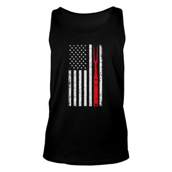 Barbecue For Men Dad Patriotic American Flag Bbq Tools Unisex Tank Top | Mazezy